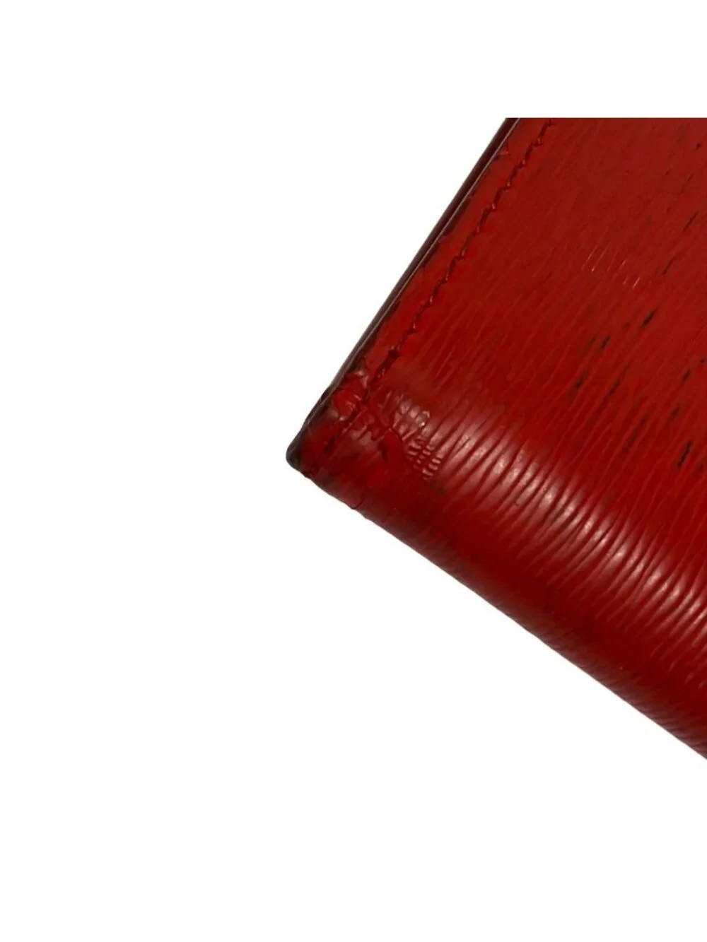 Prada Trifold Wallet Red Leather